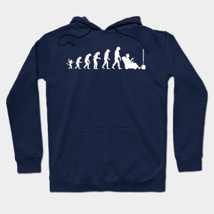 Human evolution - Binge watching TV Hoodie